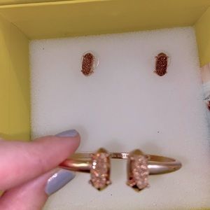 Kendra Scott bangle abs earrings